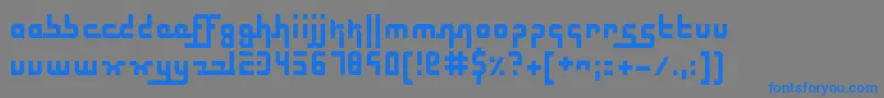 ElectricButterflies Font – Blue Fonts on Gray Background