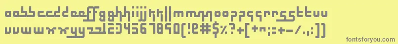 ElectricButterflies Font – Gray Fonts on Yellow Background