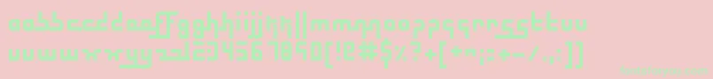 ElectricButterflies Font – Green Fonts on Pink Background