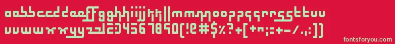 ElectricButterflies Font – Green Fonts on Red Background