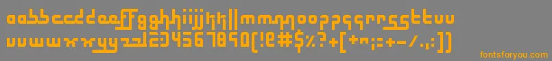 ElectricButterflies Font – Orange Fonts on Gray Background