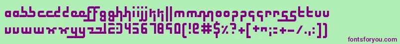 ElectricButterflies Font – Purple Fonts on Green Background