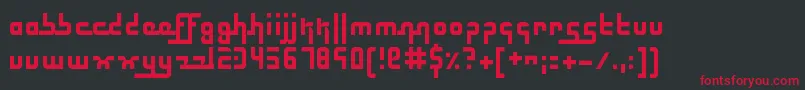ElectricButterflies Font – Red Fonts on Black Background