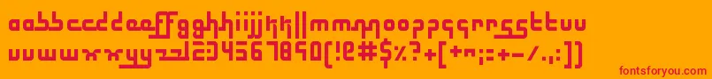 ElectricButterflies Font – Red Fonts on Orange Background