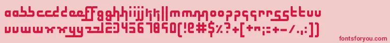 ElectricButterflies Font – Red Fonts on Pink Background