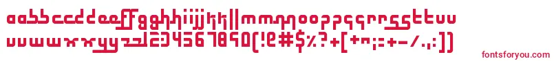 フォントElectricButterflies – 白い背景に赤い文字