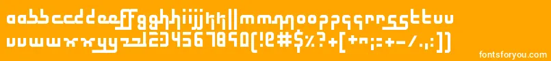 ElectricButterflies Font – White Fonts on Orange Background