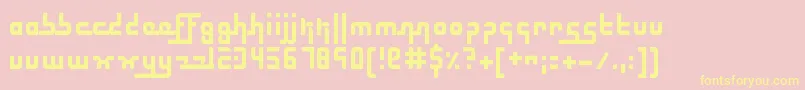 ElectricButterflies Font – Yellow Fonts on Pink Background
