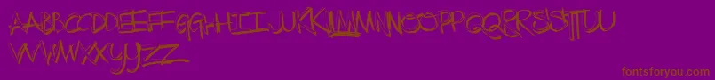 Más sobre la fuente TheLowDown fuente TheLowDown – Fuentes Marrones Sobre Fondo Morado