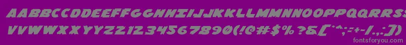 fuente Flyingleatherv2extraexp – Fuentes Grises Sobre Fondo Morado