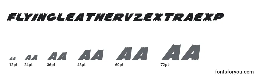 Размеры шрифта Flyingleatherv2extraexp