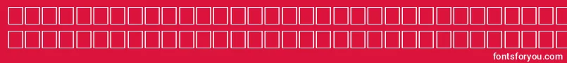 フォントBodonicyrillicfwfBold – 赤い背景に白い文字