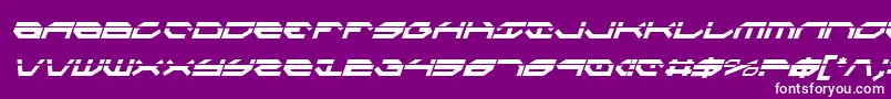 フォントTaskforcelci – 紫の背景に白い文字