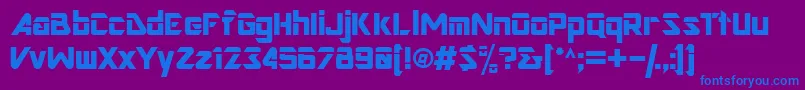 Шрифт Grd – синие шрифты на фиолетовом фоне