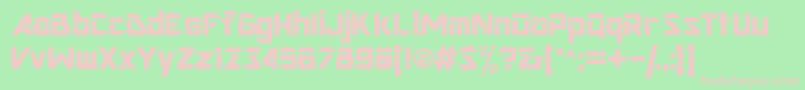 Grd Font – Pink Fonts on Green Background