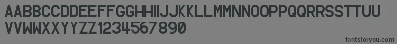 SimpletonGothic Font – Black Fonts on Gray Background