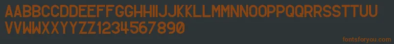 SimpletonGothic Font – Brown Fonts on Black Background