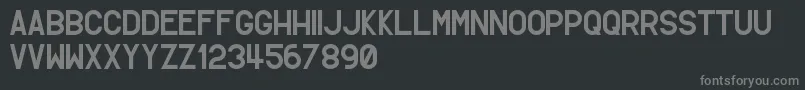 Czcionka SimpletonGothic – szare czcionki na czarnym tle