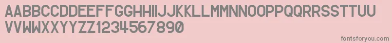 Saiba mais sobre a fonte SimpletonGothic Fonte SimpletonGothic – fontes cinzas em um fundo rosa