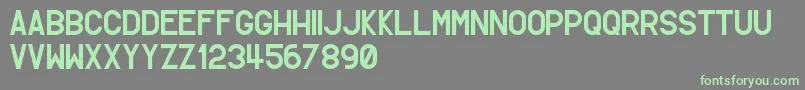 SimpletonGothic Font – Green Fonts on Gray Background