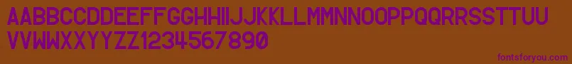Police SimpletonGothic – polices violettes sur fond brun