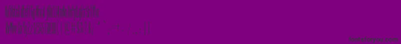 FineNTall Font – Black Fonts on Purple Background