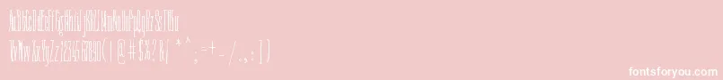 FineNTall Font – White Fonts on Pink Background