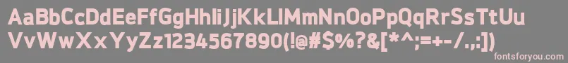 BrokmanBlack Font – Pink Fonts on Gray Background