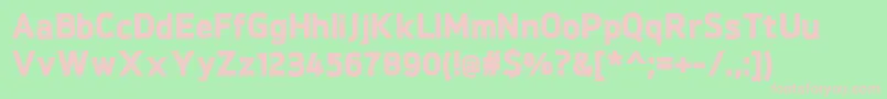 BrokmanBlack Font – Pink Fonts on Green Background