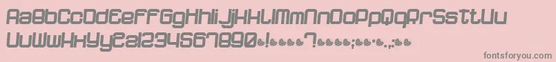 Dnfpr Font – Gray Fonts on Pink Background