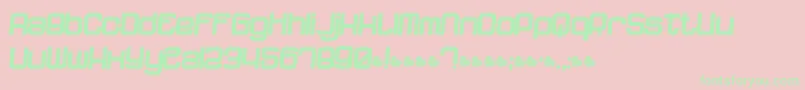 Dnfpr Font – Green Fonts on Pink Background