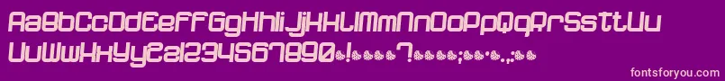 Dnfpr Font – Pink Fonts on Purple Background