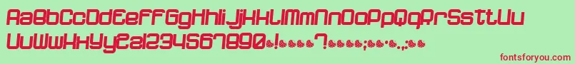 Dnfpr Font – Red Fonts on Green Background