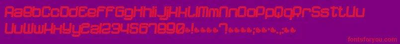 Dnfpr Font – Red Fonts on Purple Background