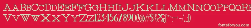 More about ThinHigh Font ThinHigh Font – Green Fonts on Red Background