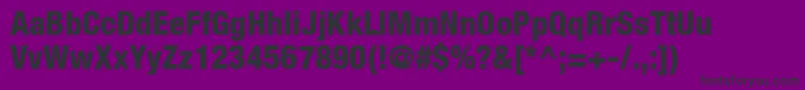 ContextRepriseBlackcondSsiNormal Font – Black Fonts on Purple Background