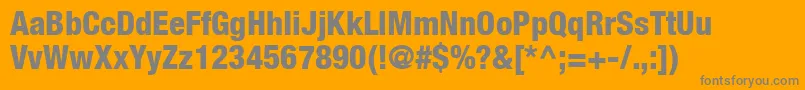 ContextRepriseBlackcondSsiNormal Font – Gray Fonts on Orange Background