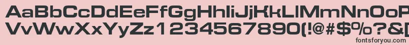 EurofontextendedcBold Font – Black Fonts on Pink Background