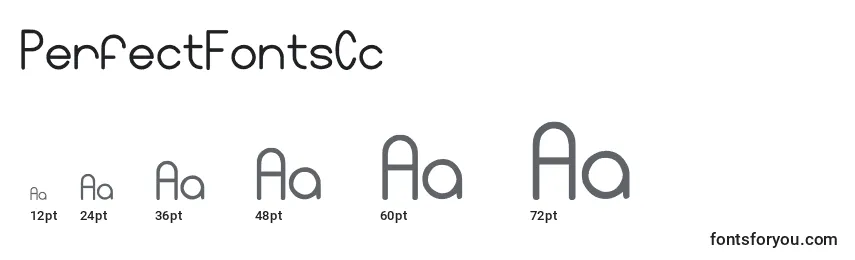 Размеры шрифта PerfectFontsCc