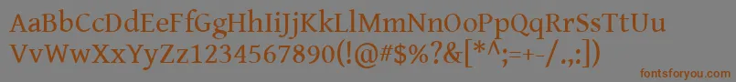 Más sobre la fuente GentiumBookBasic fuente GentiumBookBasic – Fuentes Marrones Sobre Fondo Gris