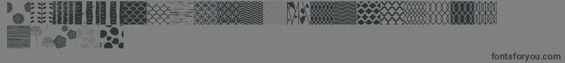 Czcionka PeoniPatterns – czarne czcionki na szarym tle