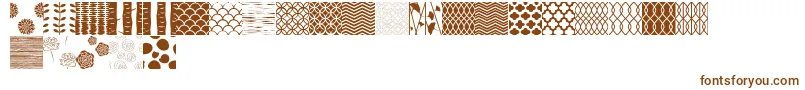 Fonte PeoniPatterns – fontes marrons