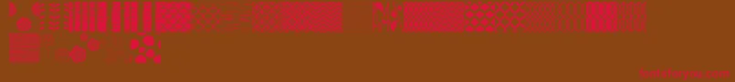 PeoniPatterns Font – Red Fonts on Brown Background
