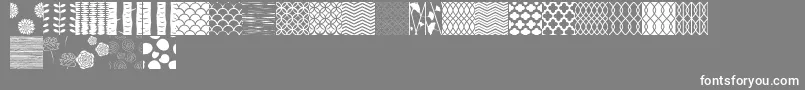 PeoniPatterns Font – White Fonts on Gray Background