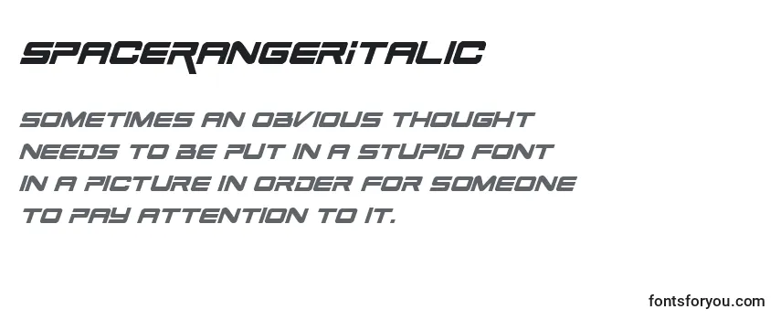 SpaceRangerItalic Font