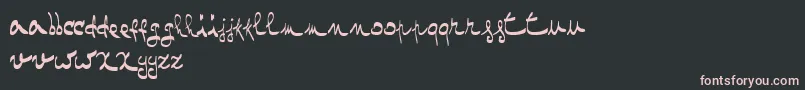 OneTwoMustardRegular Font – Pink Fonts on Black Background