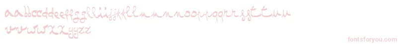 OneTwoMustardRegular Font – Pink Fonts on White Background