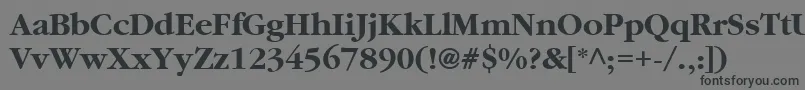 GatineauBold Font – Black Fonts on Gray Background