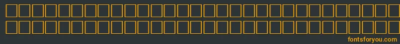 フォントVremyafwfRegular – 黒い背景にオレンジの文字