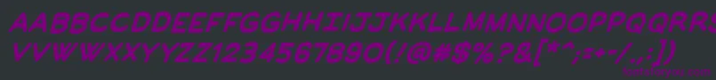 ManlymenbbBold Font – Purple Fonts on Black Background